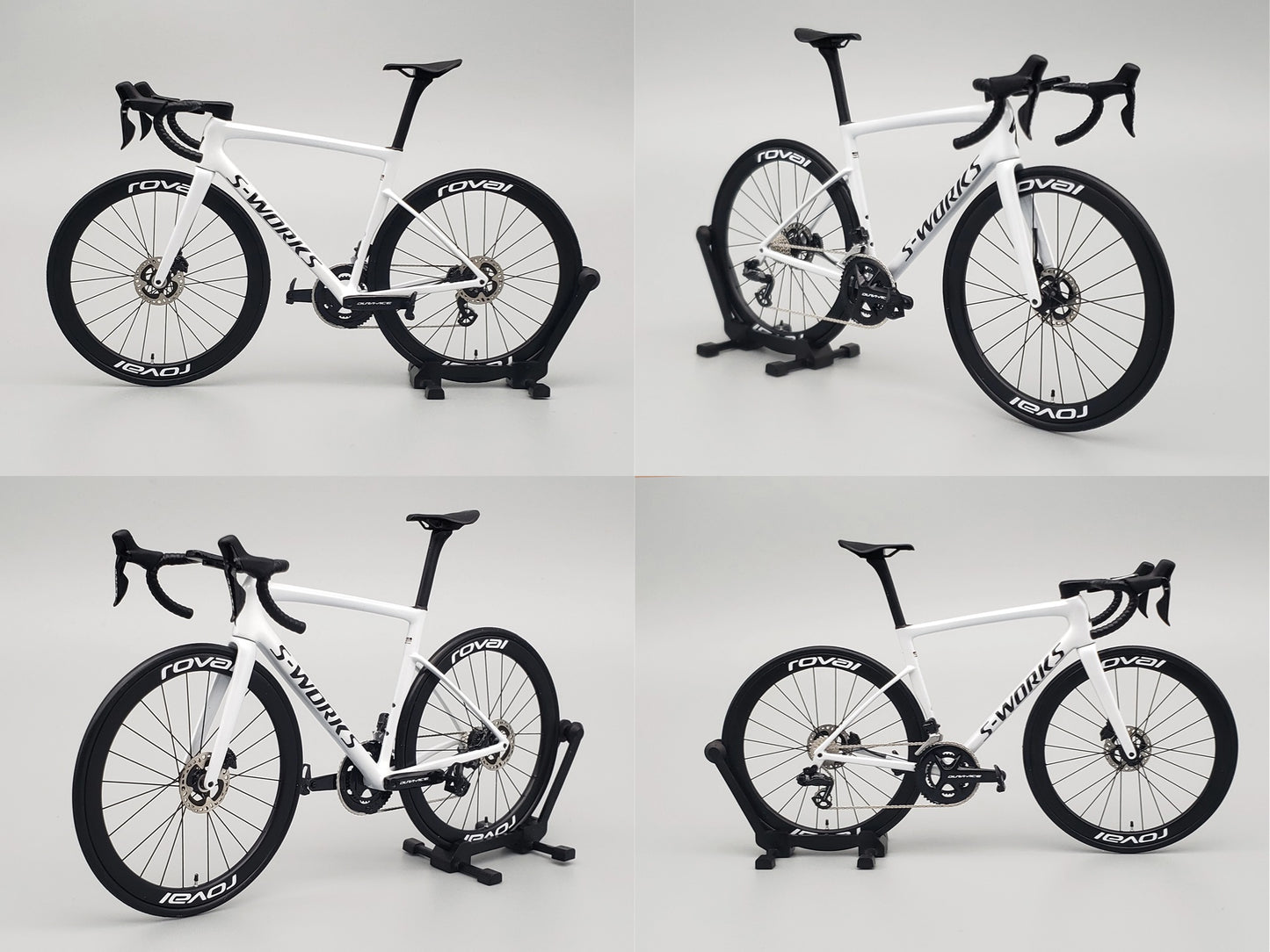 UNPAINTED/UNASSEMBLED White Mold - Hobbit Bike 1/12 Scale Plastic Road Bike Model Kit - HB01-0018 - Specialized S-WORKS SL8