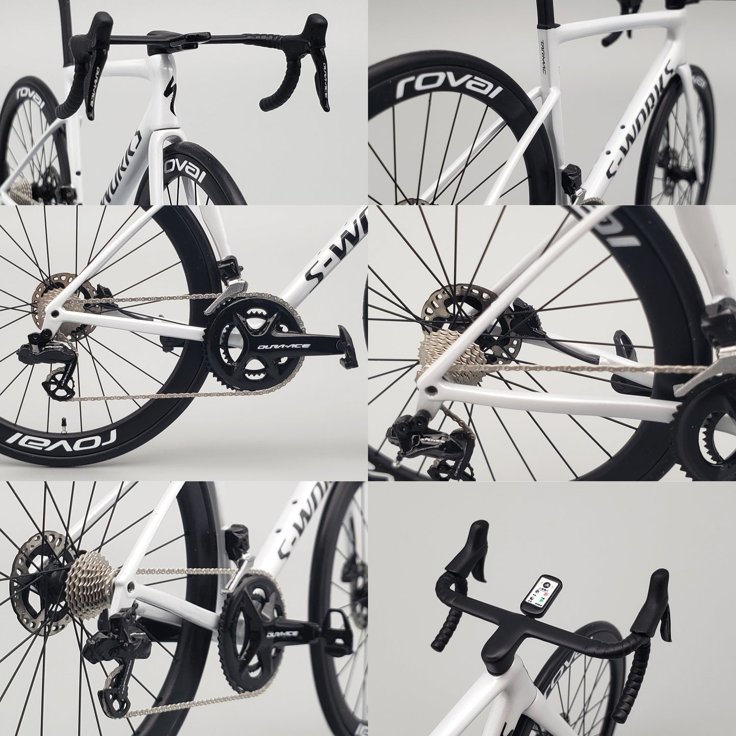 UNPAINTED/UNASSEMBLED White Mold - Hobbit Bike 1/12 Scale Plastic Road Bike Model Kit - HB01-0018 - Specialized S-WORKS SL8