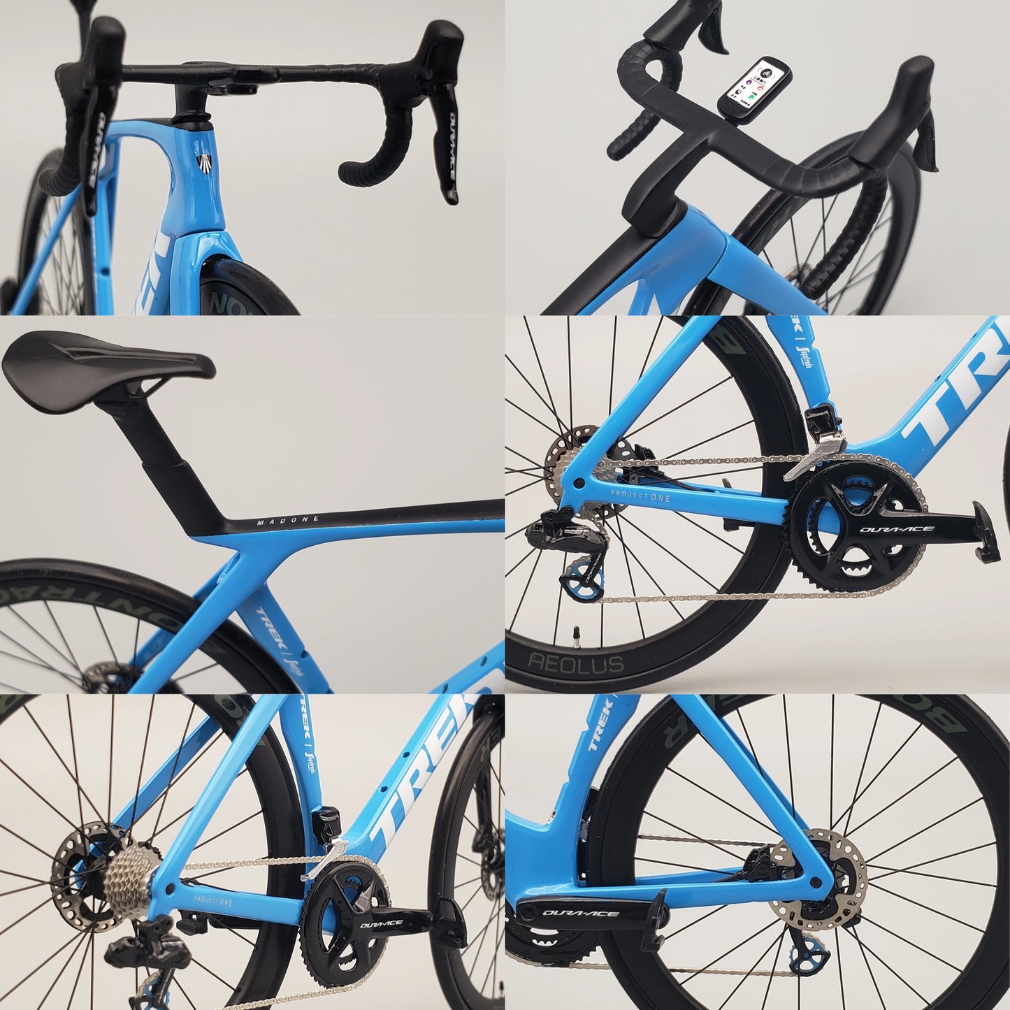 PREASSEMBLED & PAINTED - Hobbit Bike 1/12 Road Bike Model - HB01-0017A - TREK Madone Gen 7