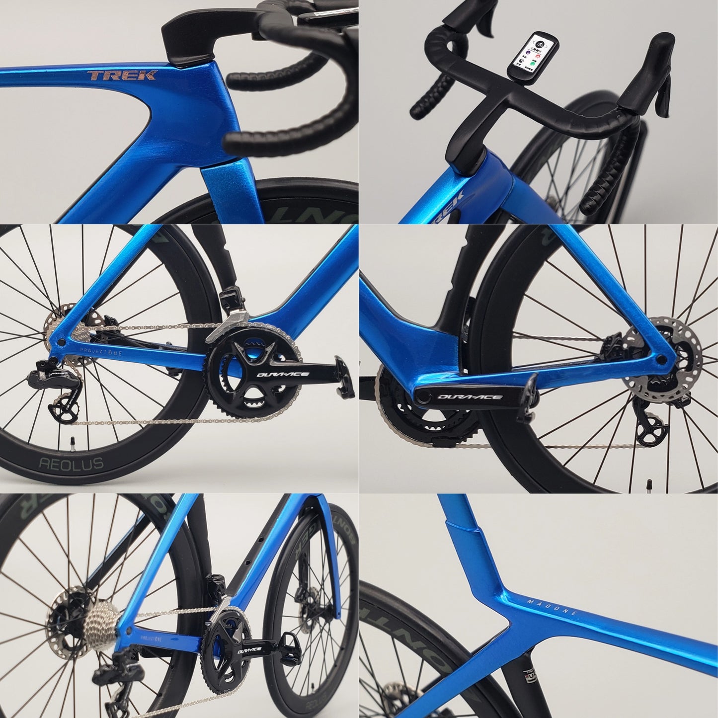 PREASSEMBLED & PAINTED - Hobbit Bike 1/12 Road Bike Model - HB01-0017A - TREK Madone Gen 7