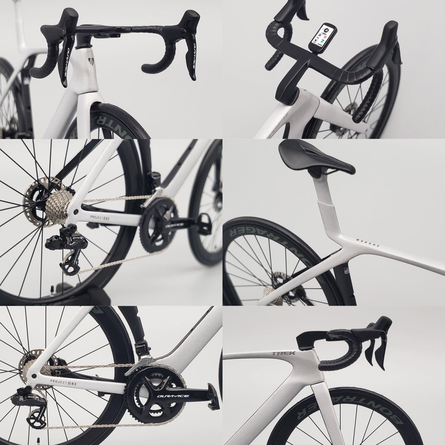PREASSEMBLED & PAINTED - Hobbit Bike 1/12 Road Bike Model - HB01-0017A - TREK Madone Gen 7