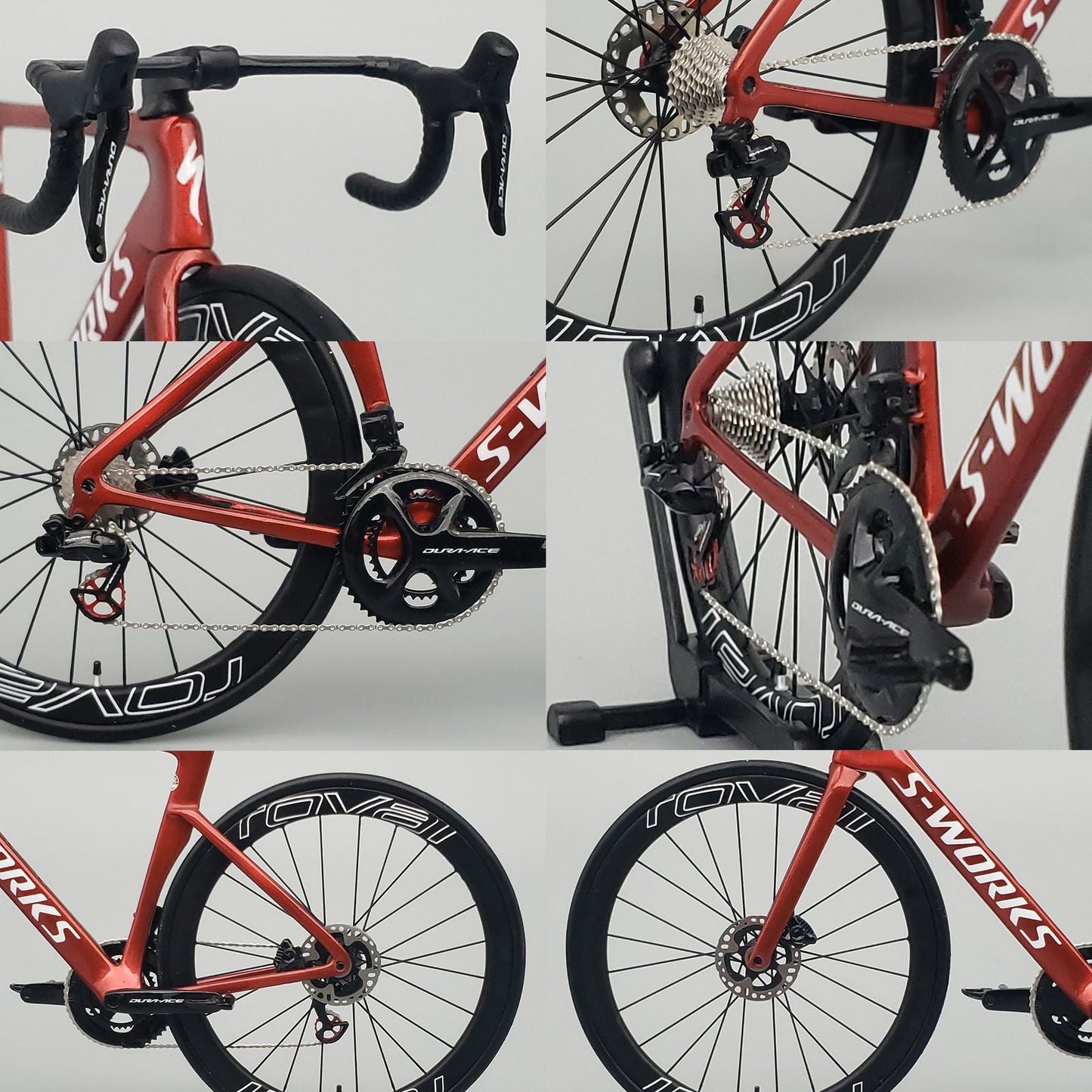 PREASSEMBLED & PAINTED - Hobbit Bike 1/12 Road Bike Model - HB01-0012A - Specialized S-Works Venge