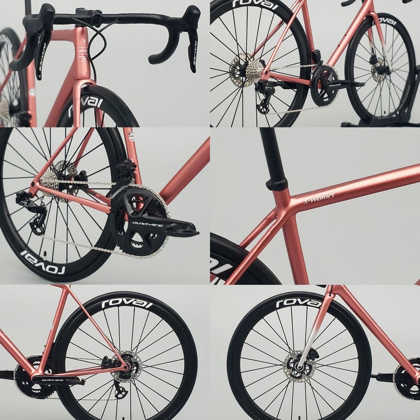 UNPAINTED/UNASSEMBLED White Mold - Hobbit Bike 1/12 Scale Plastic Road Bike Model Kit - HB01-0013 - Specialized S-Works Aethos