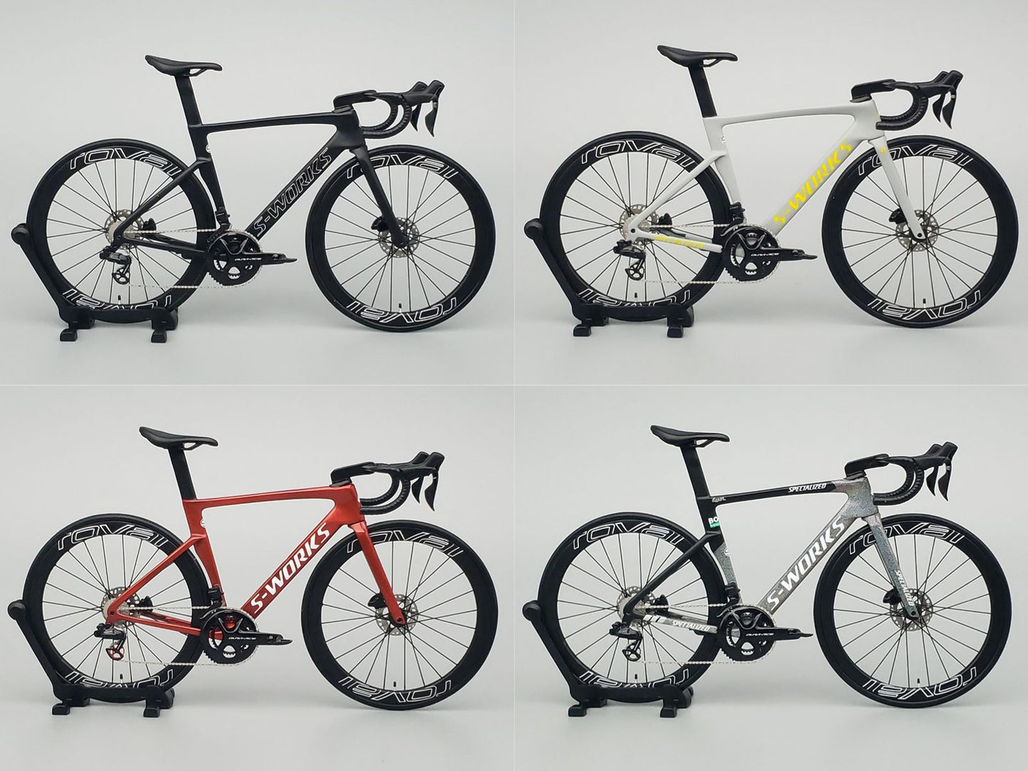 PREASSEMBLED & PAINTED - Hobbit Bike 1/12 Road Bike Model - HB01-0012A - Specialized S-Works Venge