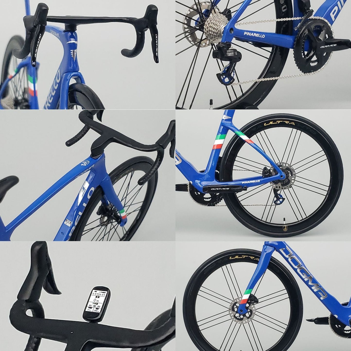 UNPAINTED/UNASSEMBLED White Mold - Hobbit Bike 1/12 Scale Plastic Road Bike Model Kit - HB01-0014 - Pinarello F