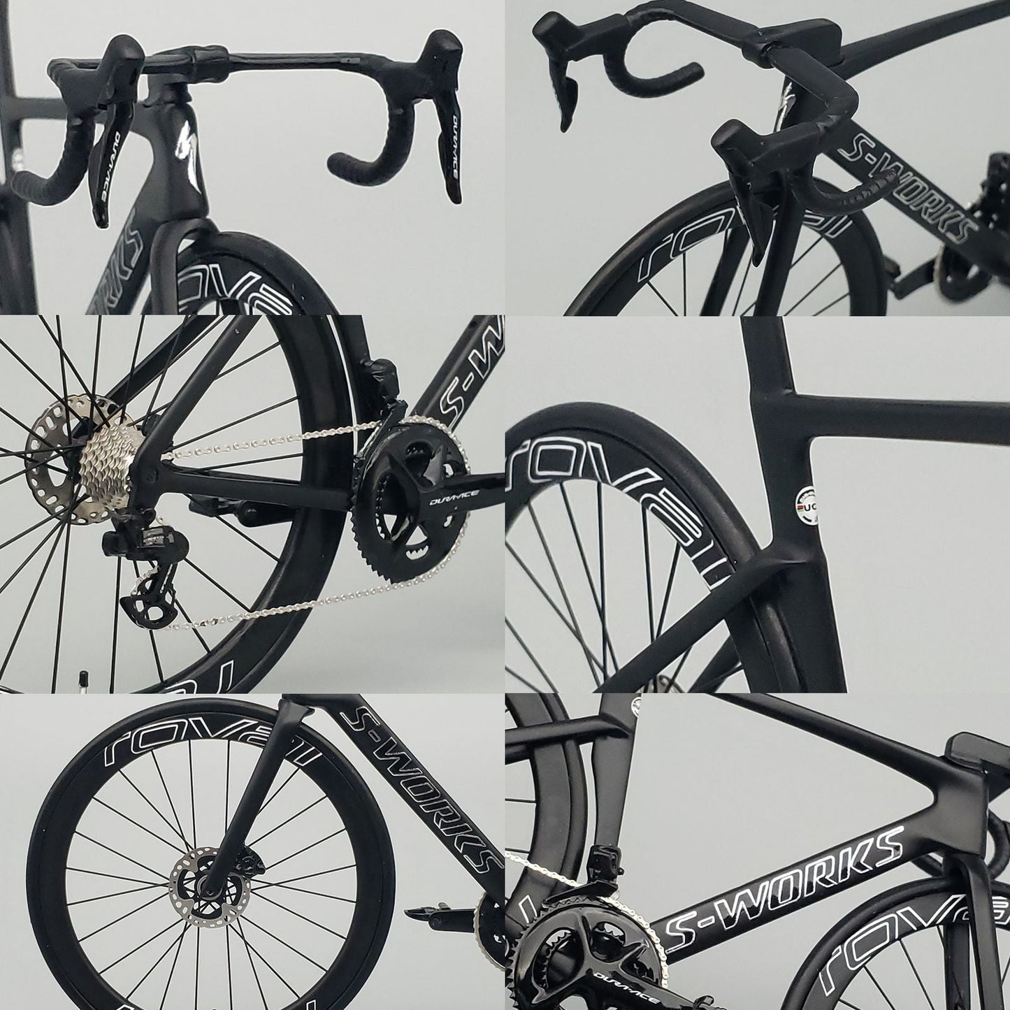 PREASSEMBLED & PAINTED - Hobbit Bike 1/12 Road Bike Model - HB01-0012A - Specialized S-Works Venge