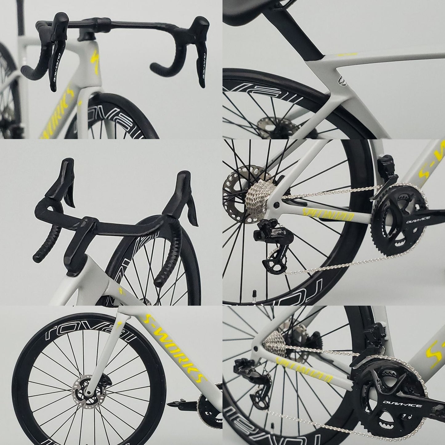 PREASSEMBLED & PAINTED - Hobbit Bike 1/12 Road Bike Model - HB01-0012A - Specialized S-Works Venge