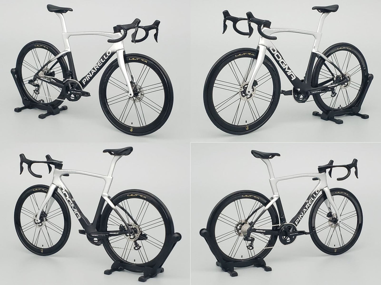 UNPAINTED/UNASSEMBLED White Mold - Hobbit Bike 1/12 Scale Plastic Road Bike Model Kit - HB01-0014 - Pinarello F