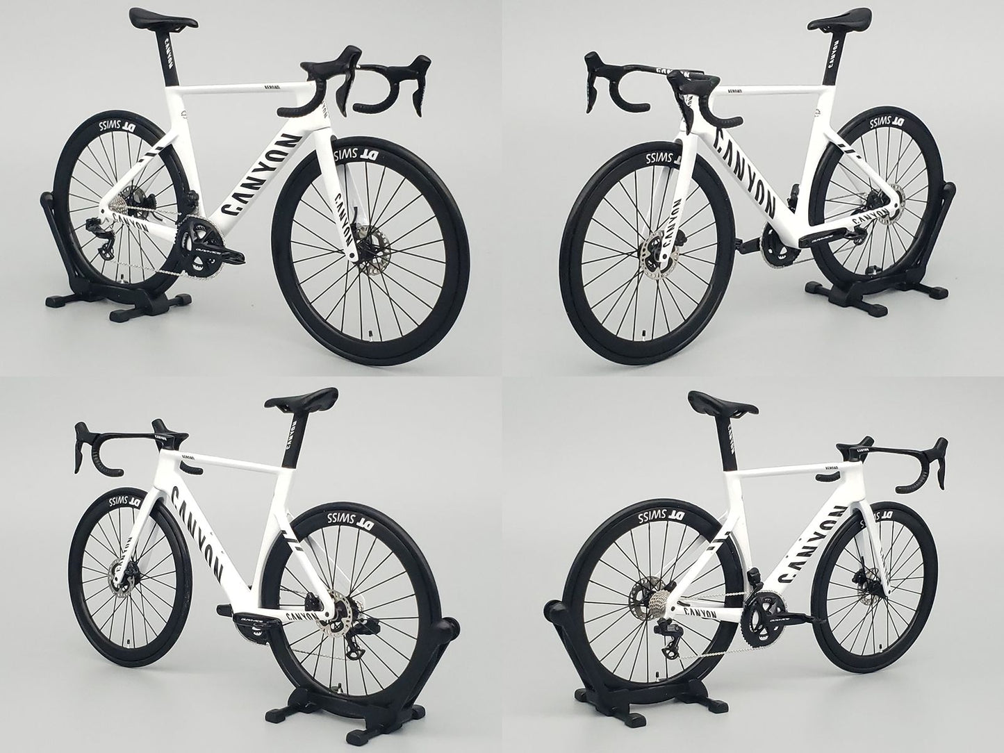 UNPAINTED/UNASSEMBLED White Mold - Hobbit Bike 1/12 Scale Plastic Road Bike Model Kit - HB01-0011 - Canyon Aeroad
